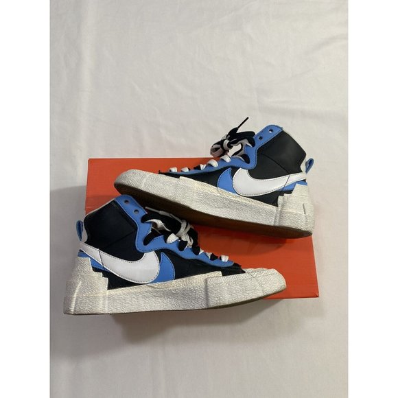 Pre-Owned Mens Size 5.5 Black Blue Nike Blazer Mid / Sacai Basketball Shoes main image 8